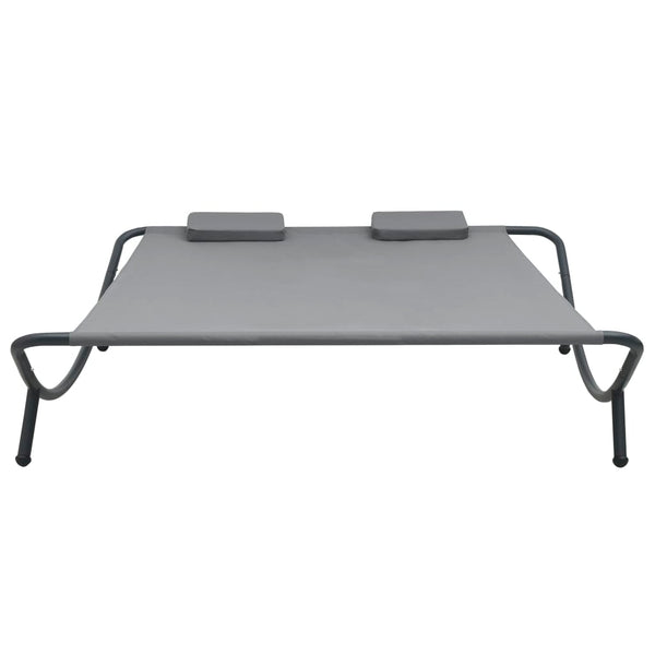 Outdoor Lounge Bed Fabric Anthracite