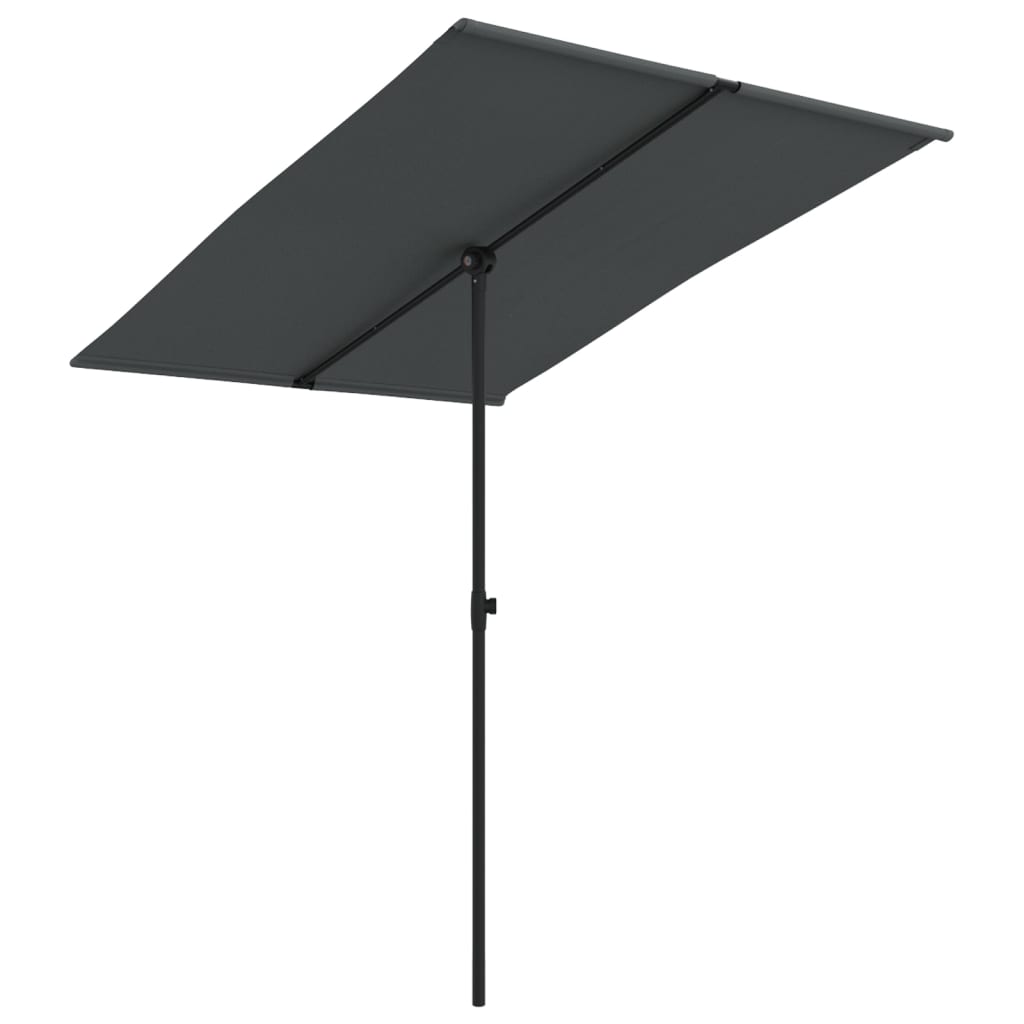 Outdoor Parasol With Aluminium Pole 2X1.5 M Patio Umbrellas