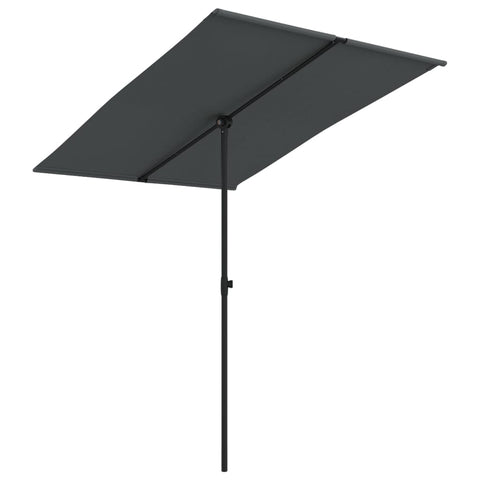 Outdoor Parasol With Aluminium Pole 2X1.5 M Patio Umbrellas