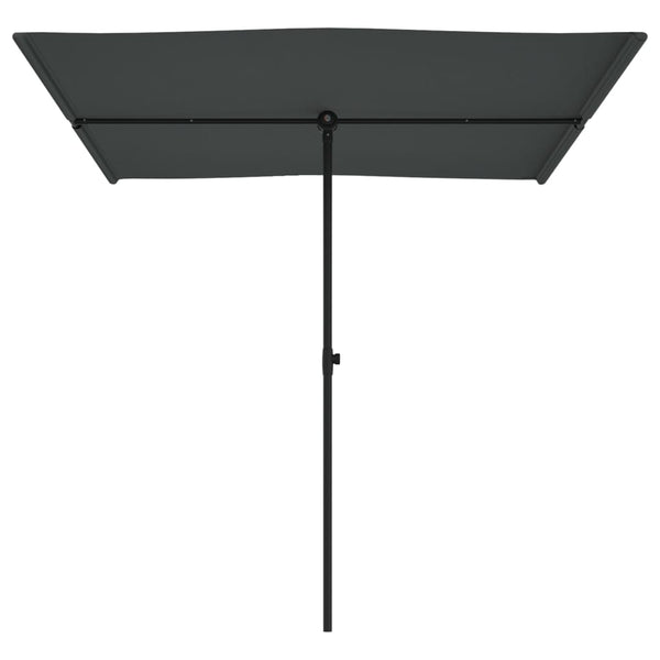 Outdoor Parasol With Aluminium Pole 2X1.5 M Patio Umbrellas