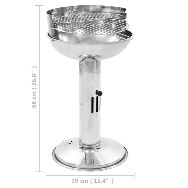 Barbecues Grills & Smokers Pedestal Charcoal Bbq Grill Stainless Steel