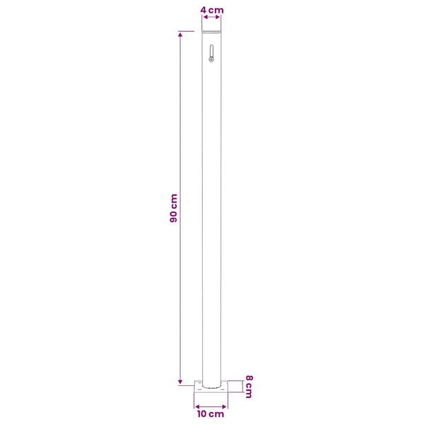 Vidaxl Patio Retractable Side Awning 140X514 Cm Black Awning & Canopy Parts