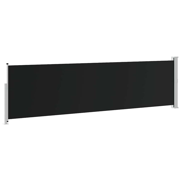 Vidaxl Patio Retractable Side Awning 140X514 Cm Black Awning & Canopy Parts