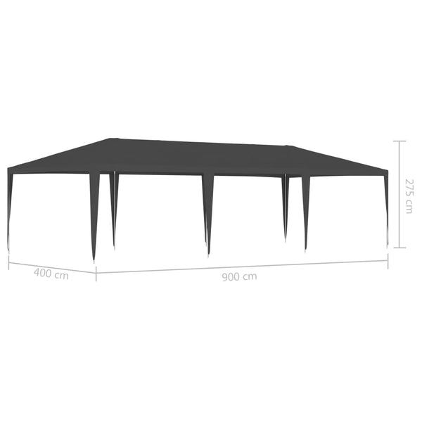 Professional Party Tent 4X9 M Anthracite 90 G/M