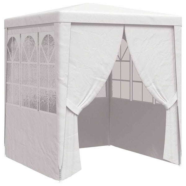 Vidaxl Professional Party Tent With Side Walls 2.5X2.5 Meter White 90 Grams Per Square Marquees