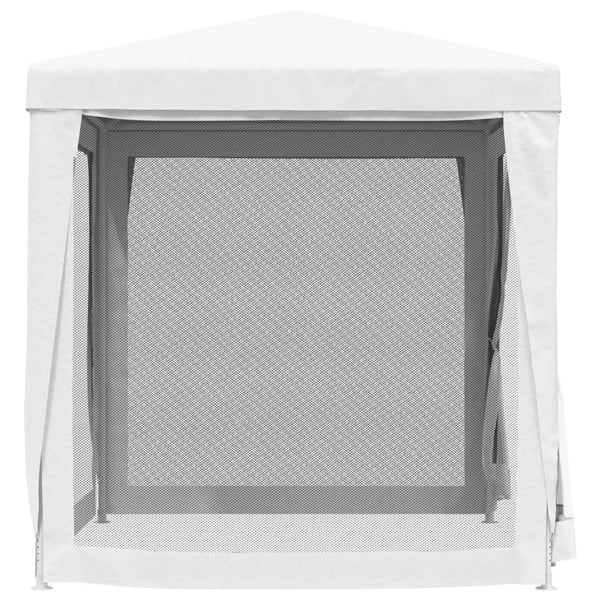 Party Tent With 4 Mesh Sidewalls 2X2 White