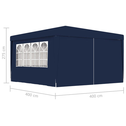 Professional Party Tent With Side Walls 4X4 M 90 G/M