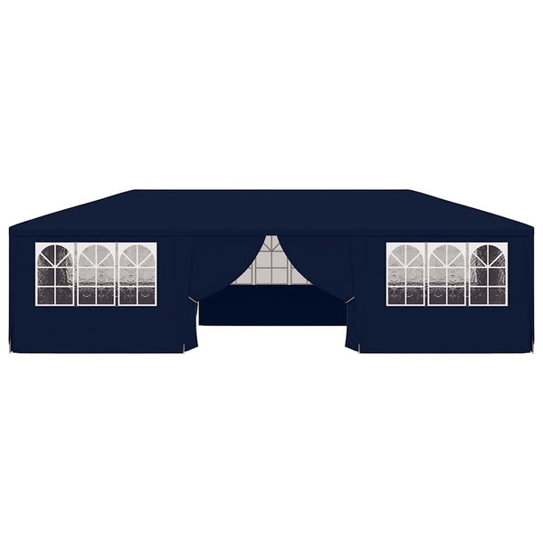 Vidaxl Professional Party Tent With Side Walls 4X9 M Blue 90 G/Ma Play Tents