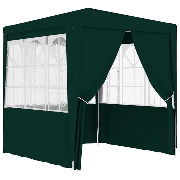 Vidaxl Professional Party Tent With Side Walls 2X2m Green 90 Grams Per Square Metre Marquees