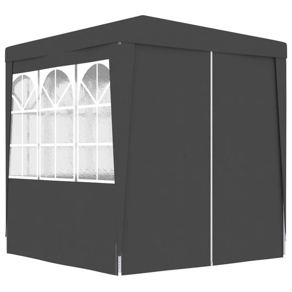 Professional Party Tent With Side Walls 2.5X2.5 M Anthracite 90 G/M Play Tents