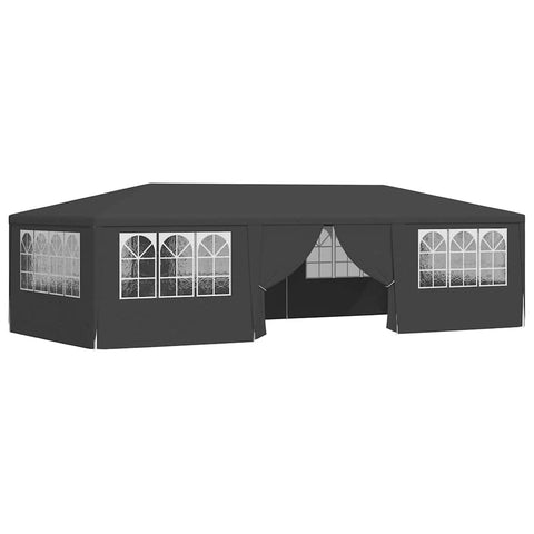 Vidaxl Professional Party Tent With Side Walls 4X9 M Anthracite 90 G/M Marquees