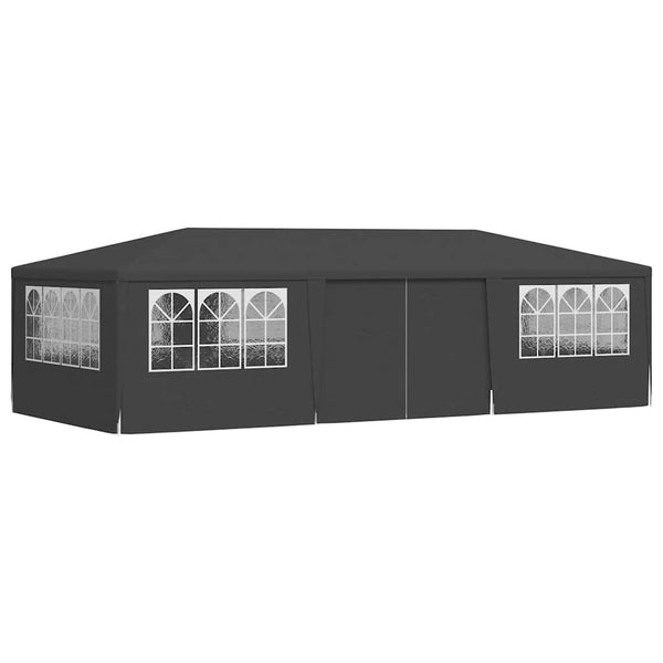 Vidaxl Professional Party Tent With Side Walls 4X9 M Anthracite 90 G/M Marquees