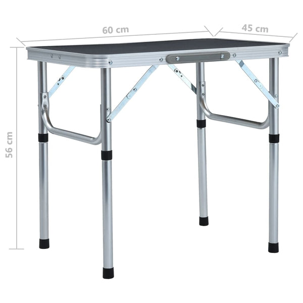Folding Camping Table Aluminium 60X45 Cm