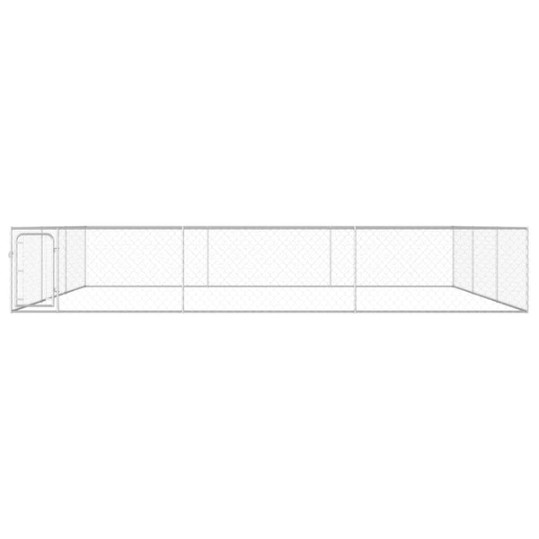 Vidaxl Outdoor Dog Kennel Galvanised Steel 6X6x1 M Dog Kennels