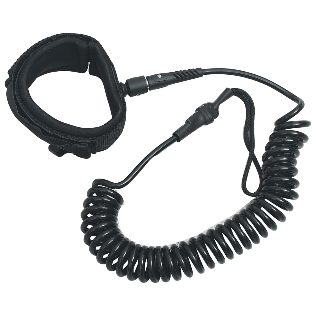 Other Surfing Sup Coiled Leash Black 10 Inch