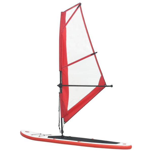 Inflatable Stand Up Paddleboard With Sail Set
