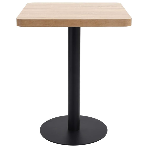 Bistro Table Light Brown 60X60 Cm Mdf Tables