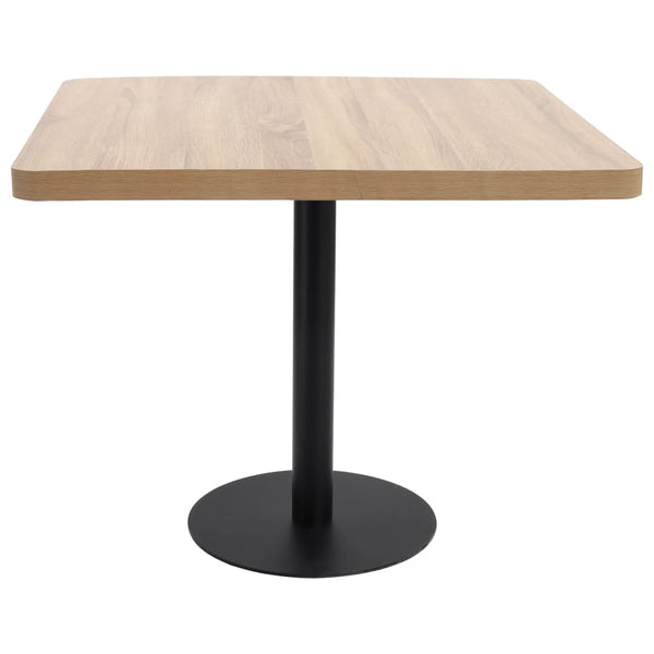 Bistro Table Light Brown 80X80 Cm Mdf Tables