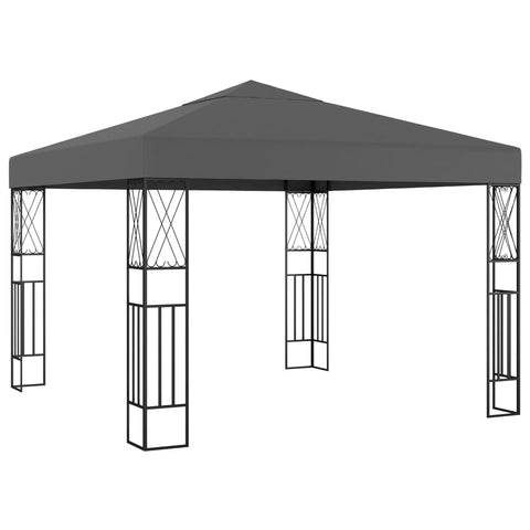 Vidaxl Gazebo 3X3 M Anthracite Fabric Gazebos & Pergolas