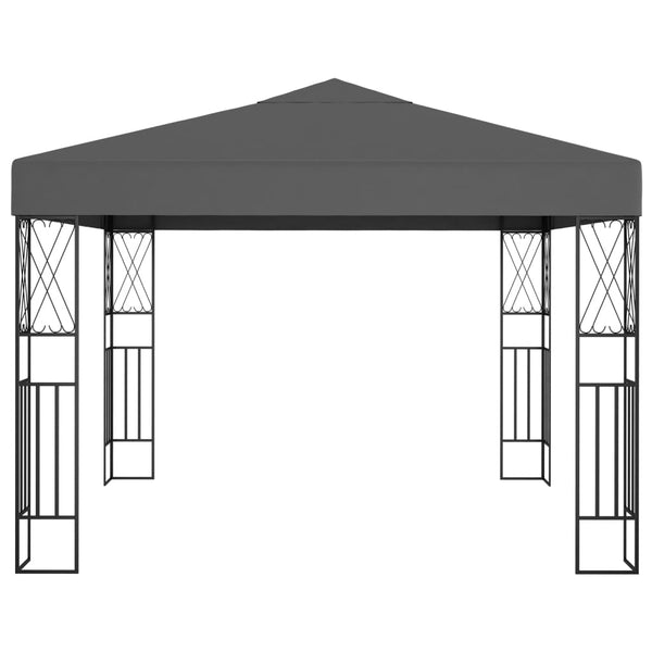 Vidaxl Gazebo 3X3 M Anthracite Fabric Gazebos & Pergolas