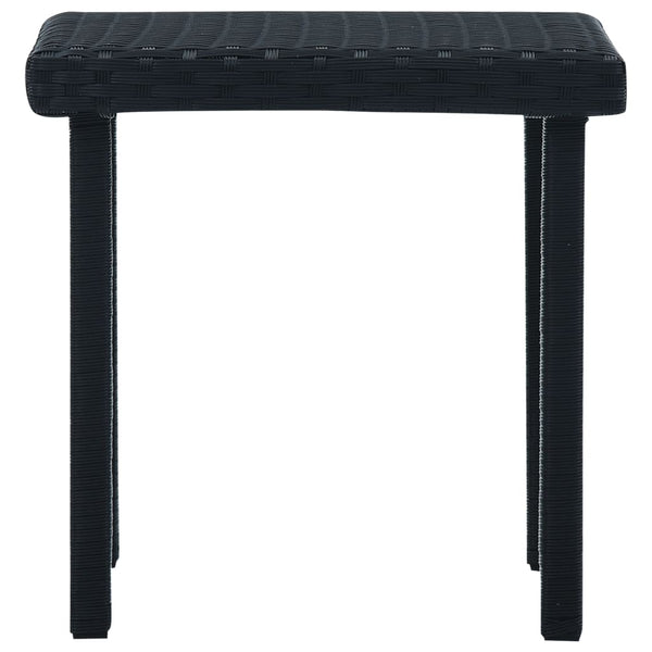 Vidaxl Garden Tea Table Black 40X40x40 Cm Poly Rattan Patio & Garden Tables