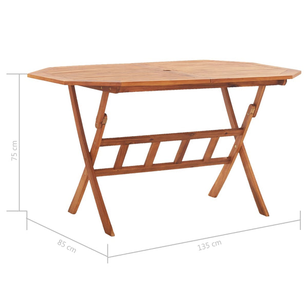 Patio & Garden Tables Folding Garden Table Solid Acacia Wood