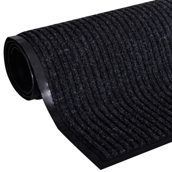 Vidaxl Door Mat Black 117X220 Cm Pvc Door Mats & Floor Mats
