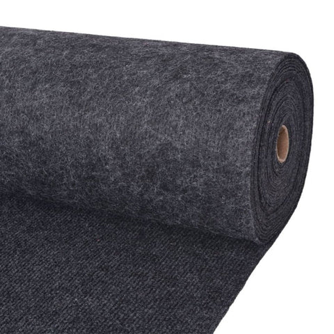 Fabric Exhibition Carpet Rib Anthracite Multipurpose Reusable Rug 1.2X10m Rugs & Carpets