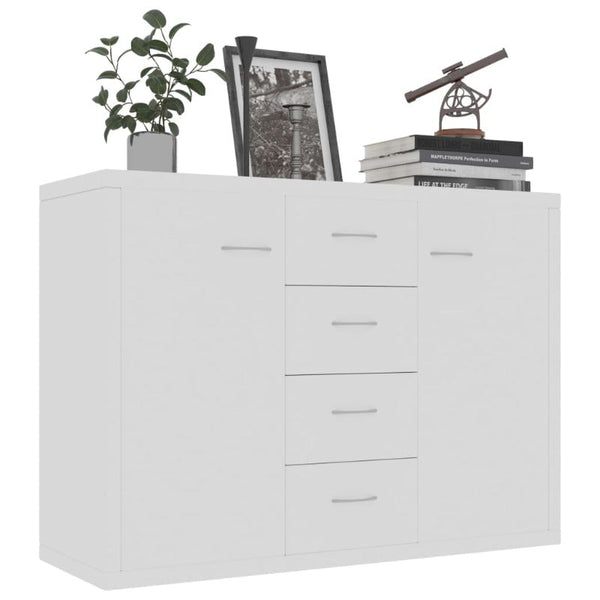 Sideboards & Buffets Sideboard White 88X30x65 Cm Engineered Wood