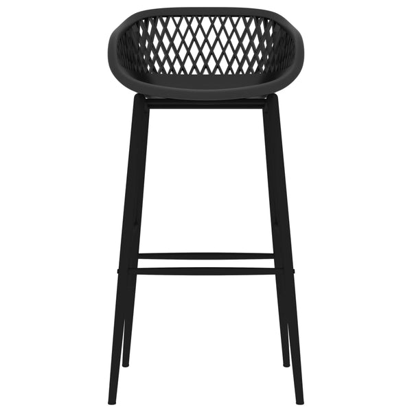 Bar Chairs 4 Pcs Black Benches Bar Stools
