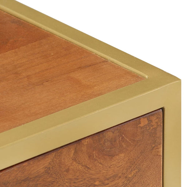 Bedside Cabinet 40X35x50 Cm Solid Mango Wood Bedside Tables