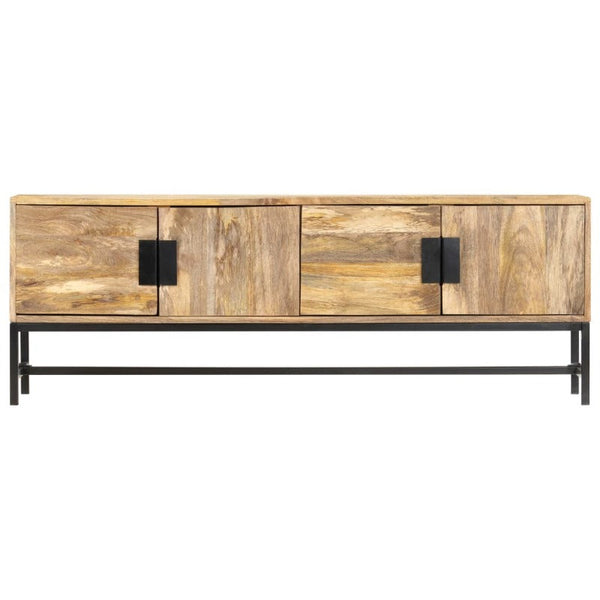Tv Cabinet 140X30x50 Cm Solid Mango Wood Tv Stands & Entertainment Units