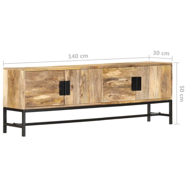 TV Stands & Entertainment Units Tv Cabinet 140X30x50 Cm Solid Mango Wood