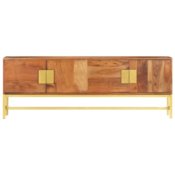 Tv Cabinet 140X30x50 Cm Solid Acacia Wood Tv Stands & Entertainment Units