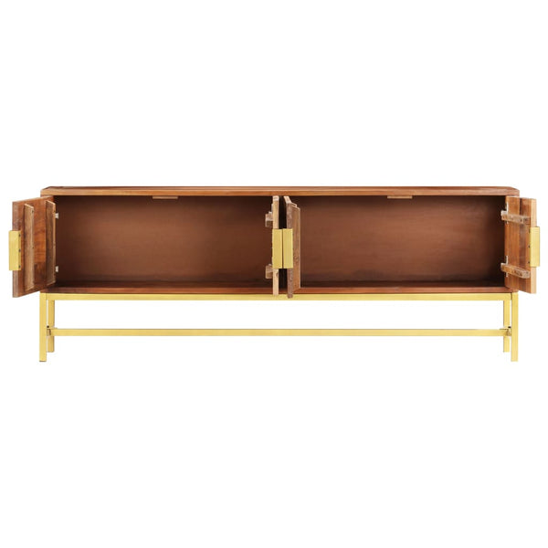 Tv Cabinet 140X30x50 Cm Solid Acacia Wood Tv Stands & Entertainment Units