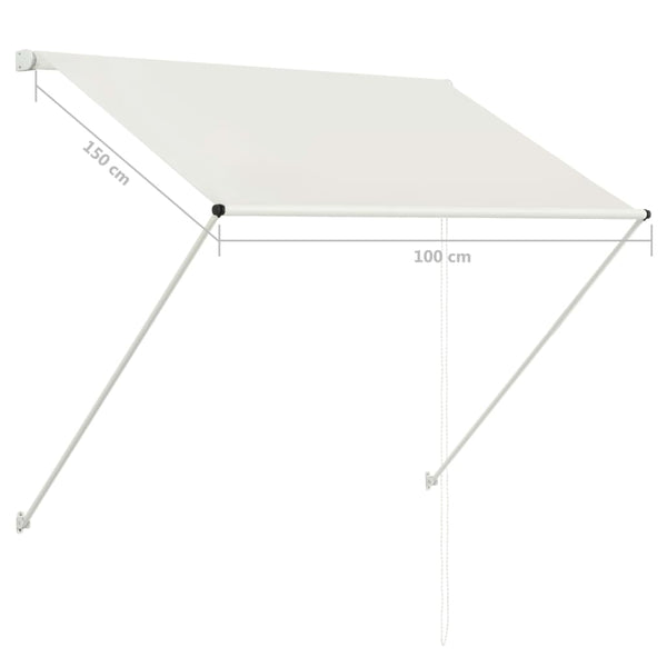 Retractable Awning 100X150 Cm