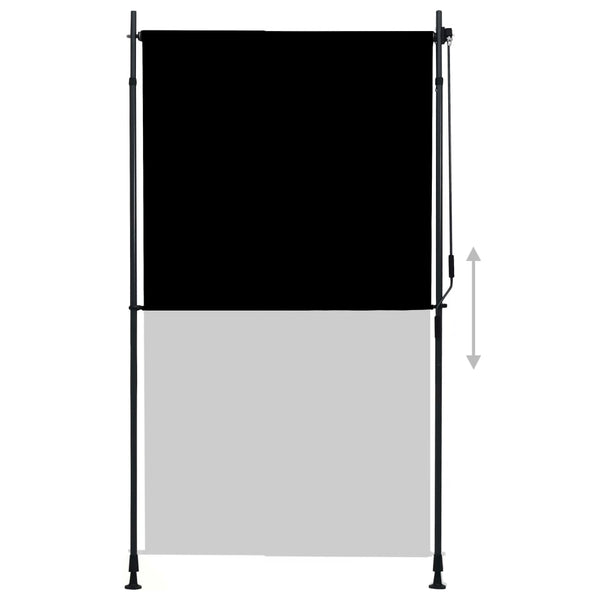 Outdoor Roller Blind 120X270 Cm Anthracite Blinds & Shades