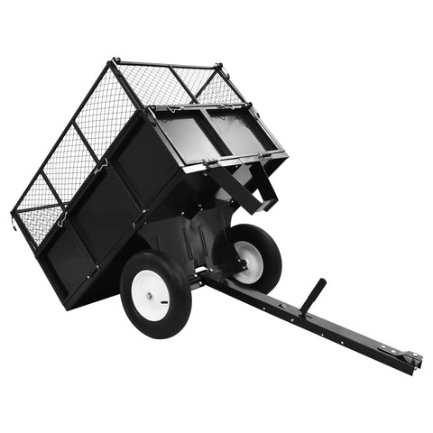 Tipping Trailer For Lawn Mower 300 Kg Load Wheelbarrows Carts Wagons