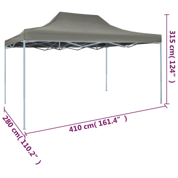 Professional Folding Party Tent 3X4 M Steel Anthracite