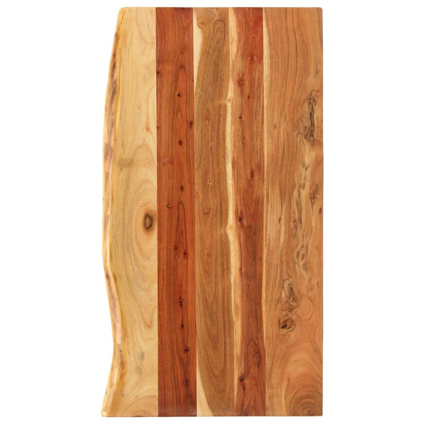 Vidaxl Bathroom Vanity Top Solid Acacia Wood 100X52x2.5 Cm Bathroom Sinks
