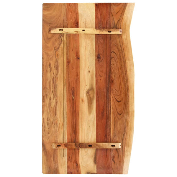 Vidaxl Bathroom Vanity Top Solid Acacia Wood 100X52x2.5 Cm Bathroom Sinks