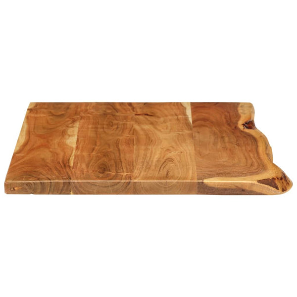 Vidaxl Bathroom Vanity Top Solid Acacia Wood 100X52x2.5 Cm Bathroom Sinks