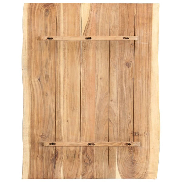 Table Top Solid Acacia Wood 80X(50 60)X3.8 Cm Tables