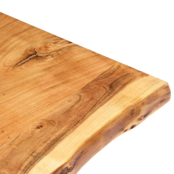 Table Top Solid Acacia Wood 80X(50 60)X3.8 Cm Tables