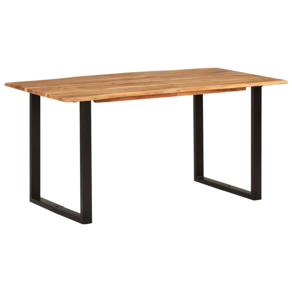 Dining Table 154X80x76 Cm Solid Acacia Wood Dining Tables