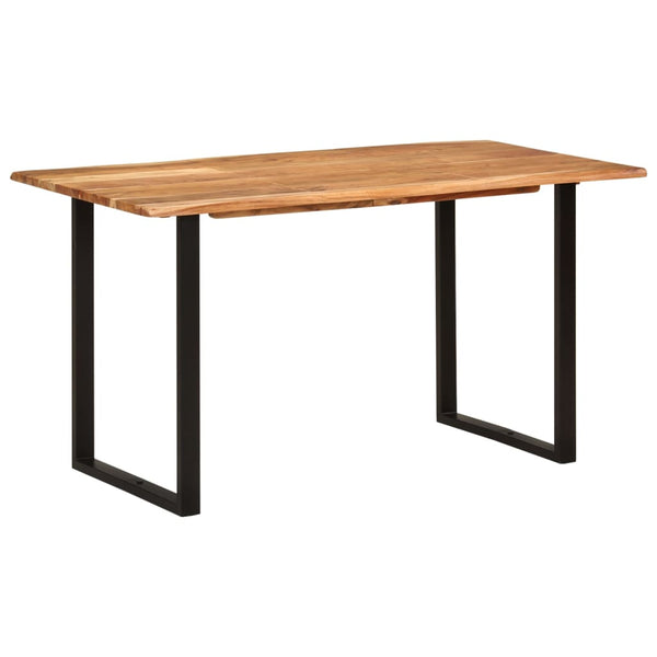 Dining Table 140X70x76 Cm Solid Acacia Wood Dining Tables