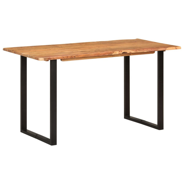 Dining Table 140X70x76 Cm Solid Acacia Wood Dining Tables