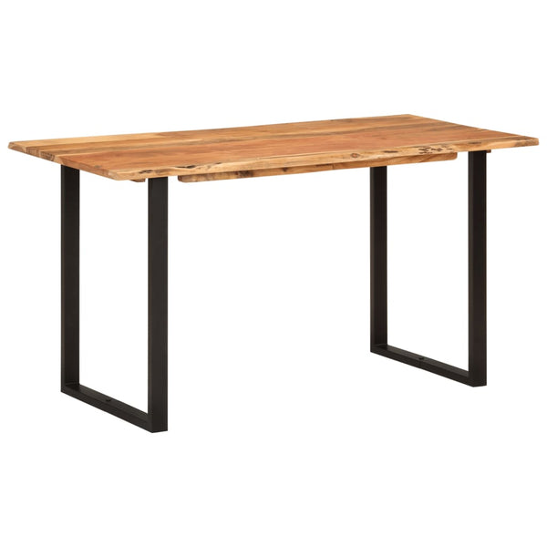 Dining Table 140X70x76 Cm Solid Acacia Wood Dining Tables