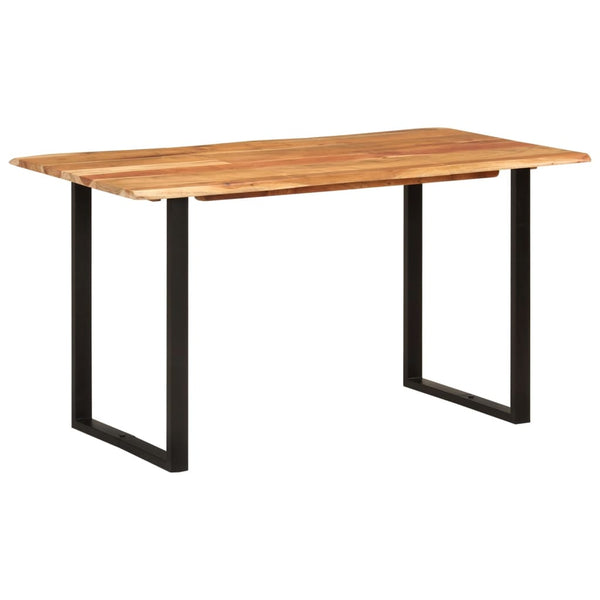 Dining Table 140X70x76 Cm Solid Acacia Wood Dining Tables