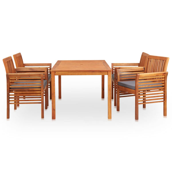 5 Piece Outdoor Dining Set With Cushions Solid Wood Acacia Outdoor Dining Sets